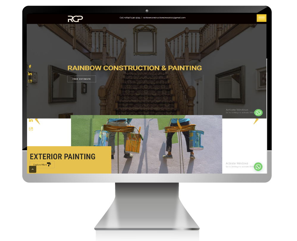 Painting and construction website design at Aurora, Ontario , Canada